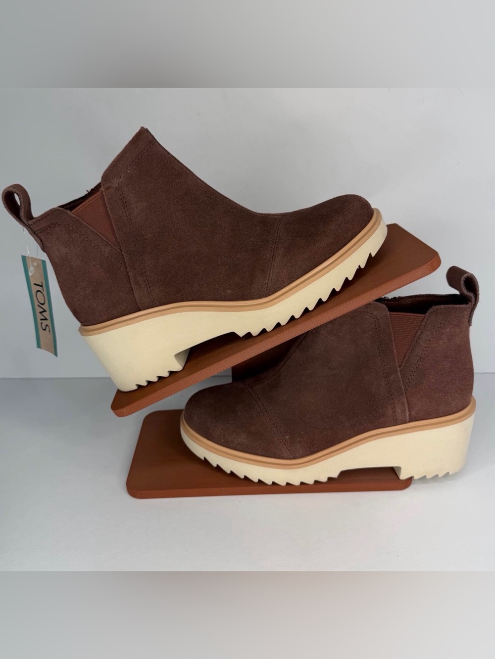 TOMS Women's Maude Mid Heel Wedge Ankle Boot